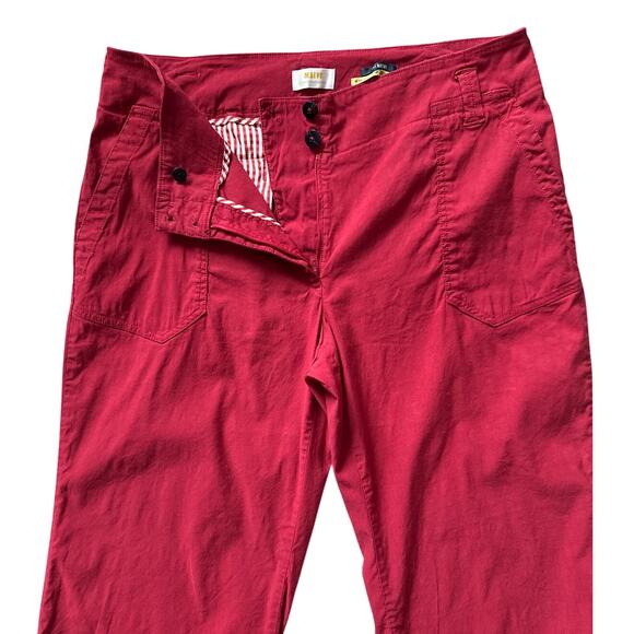 Anthropologie Maeve The Naomi Wide-Leg Flare Pants Red Size 16W - Picture 7 of 11